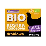 BULION - KOSTKI DROBIOWE BEZGLUTENOWE BIO (6 x 11 g) 66 g - NATURAVENA