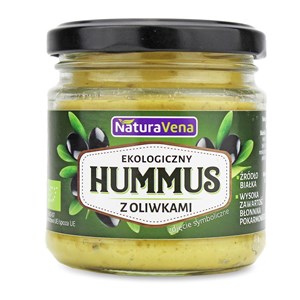 HUMMUS Z OLIWKAMI BIO 185 g - NATURAVENA