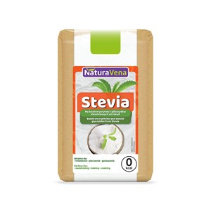 STEVIA (NA BAZIE ERYTRYTOLU I GLIKOZYDÓW STEWIOLOWYCH ZE STEWII) 500 g - NATURAVENA