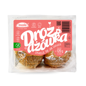 DROŻDŻÓWKA TAKA JAK CHAŁKA BEZGLUTENOWA (2 szt.) 120 g - INCOLA