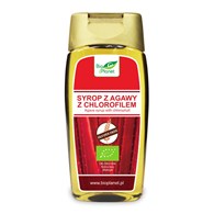 SYROP Z AGAWY Z CHLOROFILEM BEZGLUTENOWY BIO 350 g (250 ml) - BIO PLANET