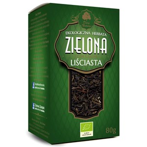 HERBATA ZIELONA LIŚCIASTA BIO 80 g - DARY NATURY