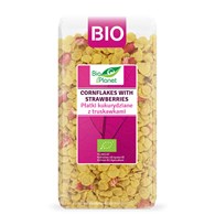 PŁATKI KUKURYDZIANE Z TRUSKAWKAMI BIO 250 g - BIO PLANET