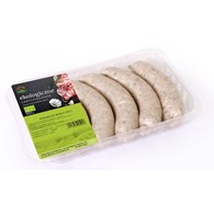 KIEŁBASA BIAŁA BIO 485 g (5 sztuk) - WASĄG (Z PÓŁKI)