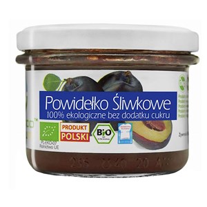 POWIDEŁKO ŚLIWKOWE BEZ DODATKU CUKRU BEZGLUTENOWE 180 g - BIO FOOD