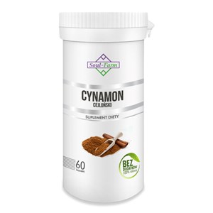 CYNAMON CEJLOŃSKI EKSTRAKT (400 mg) 60 KAPSUŁEK - SOUL FARM