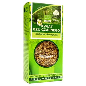 HERBATKA Z KWIATU CZARNEGO BZU BIO 50 g - DARY NATURY