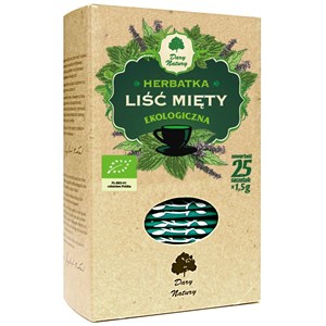 HERBATKA LIŚĆ MIĘTY BIO (25 x 1,5 g) 37,5 g - DARY NATURY