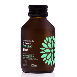 SHOT KOMBUCHA PROBIOTYK RELAX BEZGLUTENOWY BIO 100 ml - VIGO