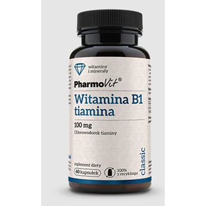 WITAMINA B1 (100 mg) BEZGLUTENOWA 60 KAPSUŁEK - PHARMOVIT (CLASSIC)