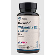 WITAMINA K2 (150 µg) BEZGLUTENOWA 60 KAPSUŁEK - PHARMOVIT (CLASSIC)