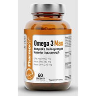 OMEGA 3 MAX BEZGLUTENOWE 60 KAPSUŁEK - PHARMOVIT (CLEAN LABEL)