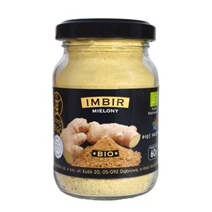 IMBIR MIELONY BEZGLUTENOWY BIO 60 g - PIĘĆ PRZEMIAN