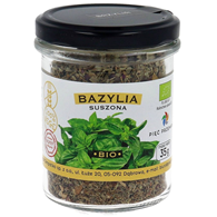 BAZYLIA SUSZONA BEZGLUTENOWA BIO 35 g - PIĘĆ PRZEMIAN