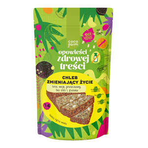 MIESZANKA NA CHLEB PROTEINOWY BEZ DODATKU CUKRÓW 345 g - COCO FARM