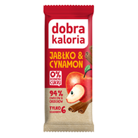 BATON DAKTYLOWY JABŁKO & CYNAMON BEZ DODATKU CUKRÓW 35 g -  DOBRA KALORIA