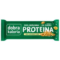 BATON PROTEINOWY KREM ORZECHOWY & SÓL BEZ DODATKU CUKRÓW 45 g - DOBRA KALORIA