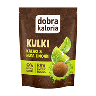 KULKI DAKTYLOWE KAKAO & NUTA LIMONKI BEZ DODATKU CUKRÓW 58 g - DOBRA KALORIA