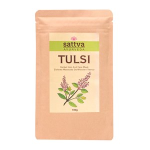 MASECZKA ZIOŁOWA DO TWARZY I WŁOSÓW TULSI 100 g - SATTVA (AYURVEDA)