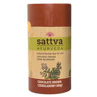 HENNA CZEKOLADOWY BRĄZ ECO 150 g - SATTVA (AYURVEDA)