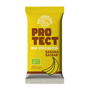 BATON BANANOWY Z BAOBABEM PROTECT BIO 35 g - DIET-FOOD