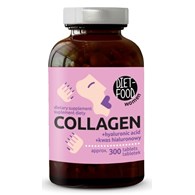 KOLAGEN WOŁOWY Z KWASEM HIALURONOWYM 300 TABLETEK - DIET-FOOD