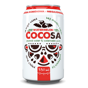 WODA KOKOSOWA Z SOKIEM Z ARBUZA 330 ml - DIET-FOOD (COCOSA)