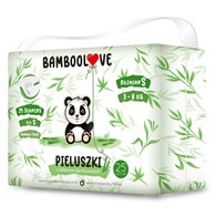 PIELUCHY Z WŁÓKNEM BAMBUSOWYM ROZMIAR S 3 - 8 kg (25 szt.) - BAMBOOLOVE