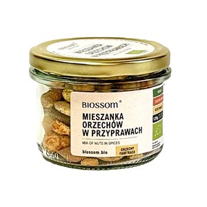 MIESZANKA ORZECHÓW W PRZYPRAWACH BEZGLUTENOWA BIO 120 g - BIOSSOM