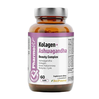 KOLAGEN + ASHWAGANDHA BEAUTY COMPLEX BEZGLUTENOWE 60 KAPSUŁEK - PHARMOVIT (CLEAN LABEL)