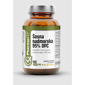 SOSNA NADMORSKA EKSTRAKT 95% OPC BEZGLUTENOWY 60 KAPSUŁEK - PHARMOVIT (CLEAN LABEL)