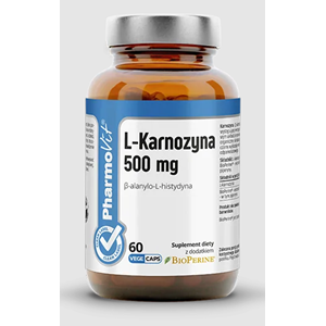 L-KARNOZYNA (500 mg) BEZGLUTENOWA 60 KAPSUŁEK - PHARMOVIT (CLEAN LABEL)