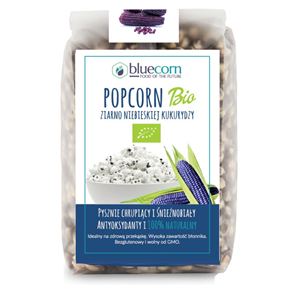 POPCORN (ZIARNO KUKURYDZY NIEBIESKIEJ) BEZGLUTENOWE BIO 350 g - BLUECORN