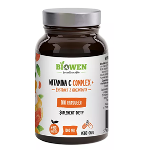 WITAMINA C COMPLEX+ BEZGLUTENOWA 100 KAPSUŁEK - HEMPKING (BIOWEN)