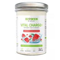 ELEKTROLITY O SMAKU MALINOWYM W PROSZKU VITAL CHARGE+ 250 g - HEMPKING (BIOWEN)