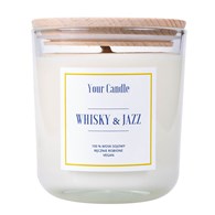 ŚWIECA SOJOWA ZAPACHOWA WHISKY & JAZZ 210 ml - YOUR CANDLE