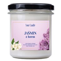 ŚWIECA SOJOWA ZAPACHOWA JAŚMIN Z BZEM 300 ml - YOUR CANDLE