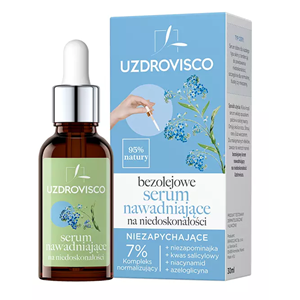 SERUM DO TWARZY NAWADNIAJĄCE NA NIEDOSKONAŁOŚCI 30 ml - UZDROVISCO (BEZOLEJOWA)