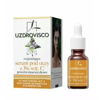 SERUM POD OCZY Z WITAMINĄ C ROZJAŚNIAJĄCE PRZECIWZMARSZCZKOWE 15 ml - UZDROVISCO (ŚWIETLIK)