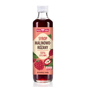 SYROP MALINOWO - RÓŻANY 250 ml - POLSKA RÓŻA