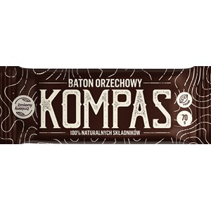 BATON ORZECHOWY KOMPAS BEZGLUTENOWY 70 g - ZMIANY ZMIANY