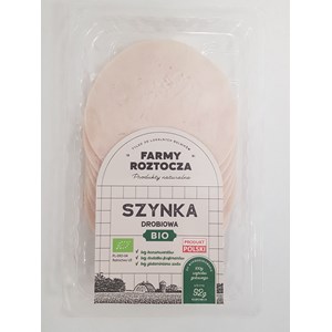 SZYNKA DROBIOWA PLASTRY BIO 100 g - FARMY  ROZTOCZA (NA ZAMÓWIENIE)