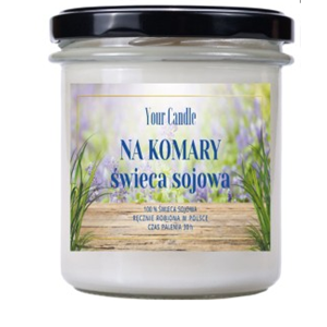 ŚWIECA SOJOWA NA KOMARY 150 ml - YOUR CANDLE (PRODUKT SEZONOWY)