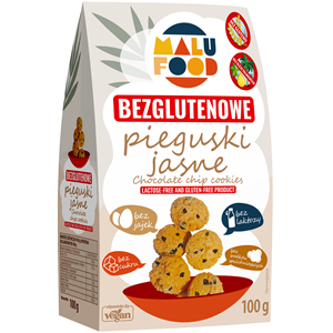 CIASTKA PIEGUSKI JASNE BEZ CUKRU BEZGLUTENOWE 100 g - MALU FOOD