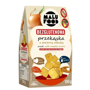 PRZEKĄSKA Z PRAŻONĄ CEBULKĄ BEZ CUKRU BEZGLUTENOWA 100 g - MALU FOOD