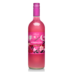 KOMBUCHA PINK GIN 700 ml - DELIKATNA (ZAKWASOWNIA)