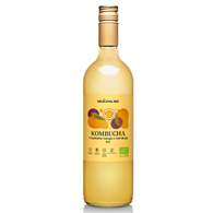 KOMBUCHA TROPIKALNE MANGO Z MARAKUJĄ BIO 750 ml - DELIKATNA