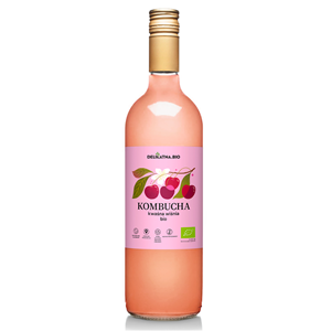 KOMBUCHA WIŚNIOWA BIO 750 ml - DELIKATNA