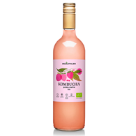 KOMBUCHA MALINOWA BIO 750 ml - DELIKATNA (ZAKWASOWNIA)