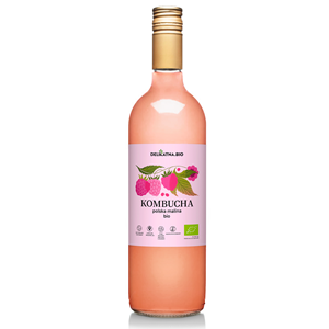 KOMBUCHA MALINOWA BIO 750 ml - DELIKATNA